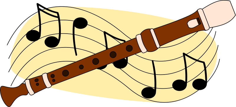 recorder-music-staff